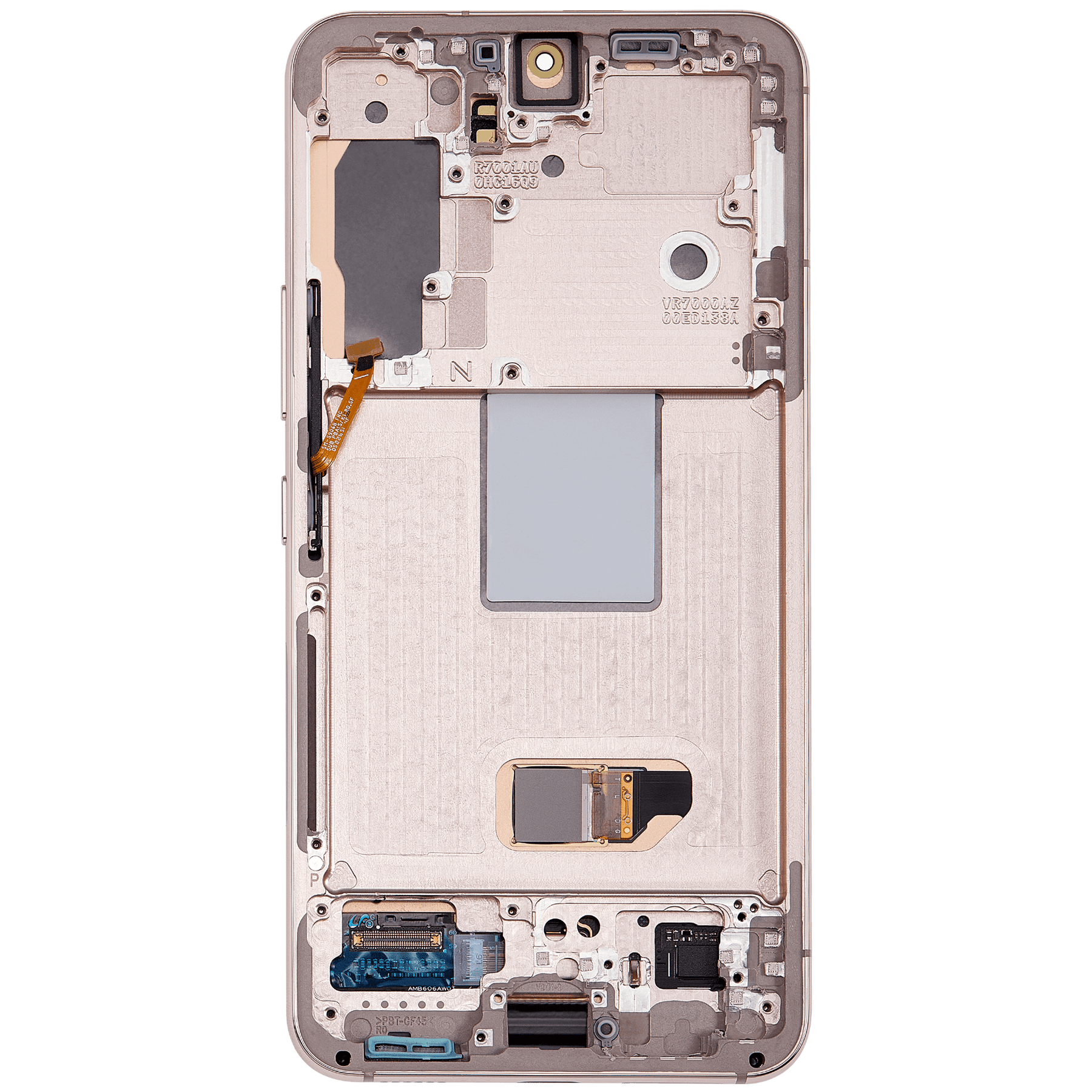 OLED Assembly With Frame Compatible For Samsung Galaxy S22 5G Replacement (US & International Version) (Refurbished) (Pink Gold)