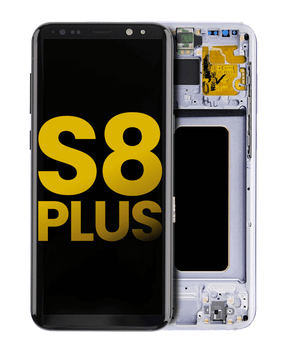 Replacement OLED Assembly With Frame Compatible For Samsung Galaxy S8 Plus by Macfactory.Store (Refurbished) (Orchid Gray)