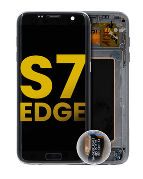 Replacement OLED Assembly With Frame Compatible For Samsung Galaxy S7 Edge (International / G935F) (Refurbished) (Black Onyx)