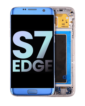 Replacement OLED Assembly With Frame Compatible For Samsung Galaxy S7 Edge G935A (US Version) (Service Pack) (Coral Blue)