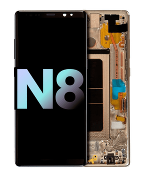 Replacement OLED Assembly With Frame Compatible For Samsung Galaxy Note 8 (Service Pack) (Maple Gold)