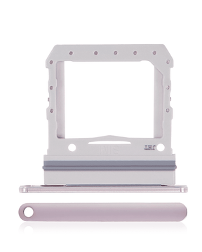 Single Sim Card Tray Compatible For Samsung Galaxy Z Flip 4G (F700) / Z Flip 5G (F707) (Mystic White)