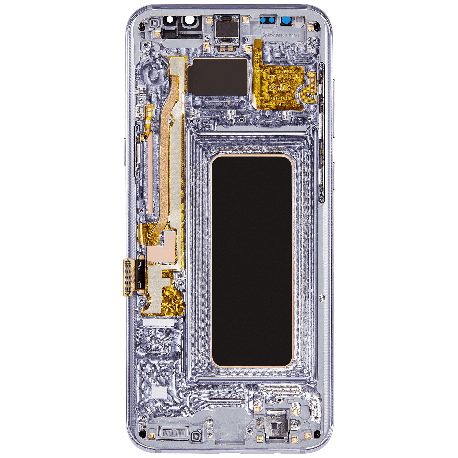 Replacement OLED Assembly With Frame Compatible For Samsung Galaxy S8 Plus (Refurbished) (Arctic Silver)