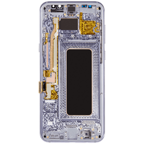 Replacement OLED Assembly With Frame Compatible For Samsung Galaxy S8 Plus (Refurbished) (Arctic Silver)
