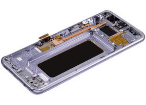 Replacement OLED Assembly With Frame Compatible For Samsung Galaxy S8 Plus (Refurbished) (Arctic Silver)