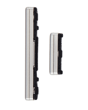 Hard Buttons (Power / Volume) Compatible For Samsung Galaxy Tab S6 Lite 10.4" (P610 / P615) ( 2020) (Silver)