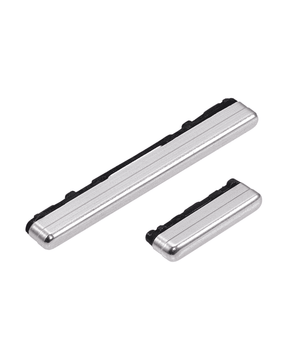 Hard Buttons (Power / Volume) Compatible For Samsung Galaxy Tab S6 Lite 10.4" (P610 / P615) ( 2020) (Silver)