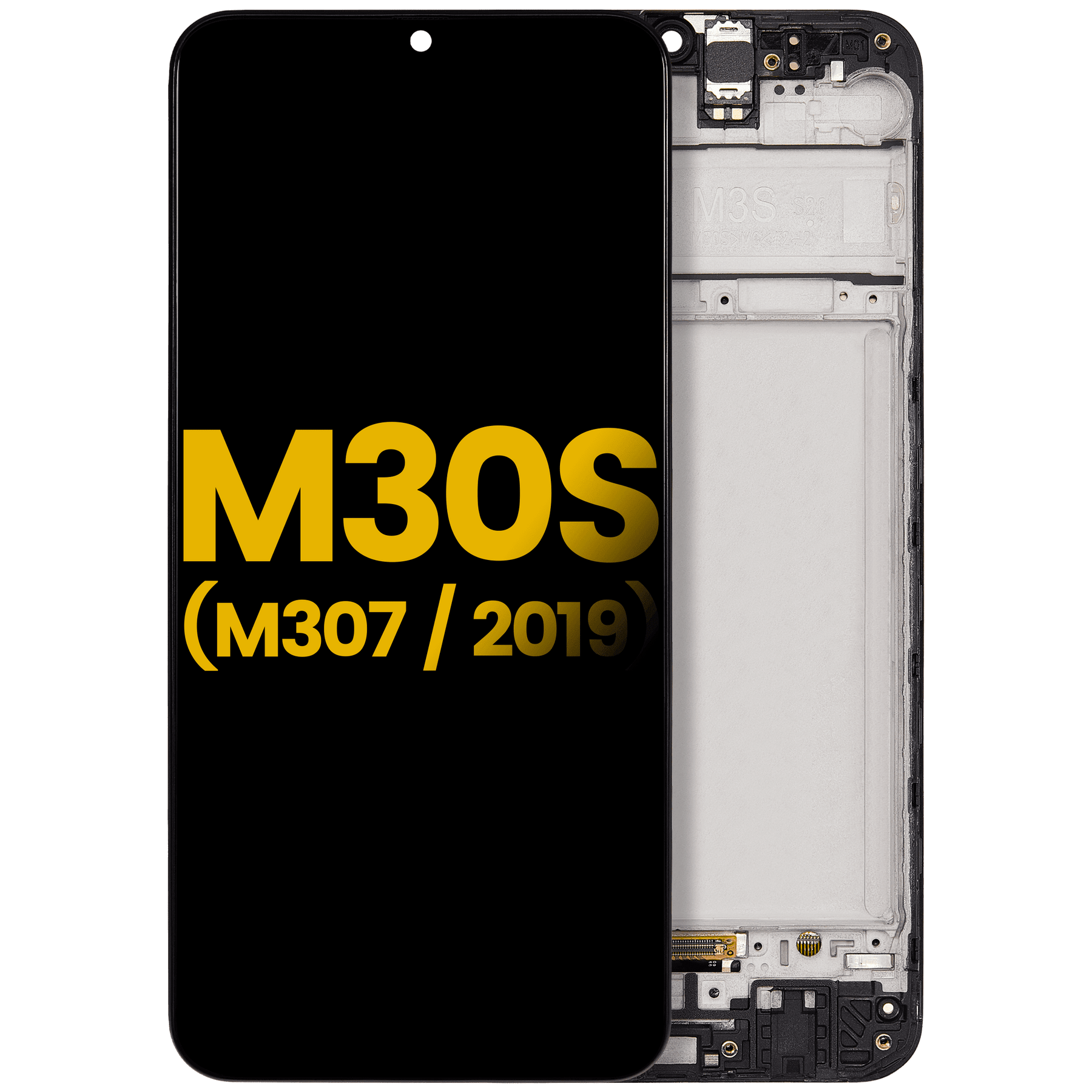OLED Assembly With Frame Compatible For Samsung Galaxy M30S (M307 / 2019) (Refurbished) (All Colors)