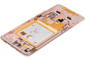 OLED Assembly With Frame Compatible For Samsung Galaxy A80 Replacement by Macfactory.in(A805 / 2019) (Angel Gold) (Refurbished)