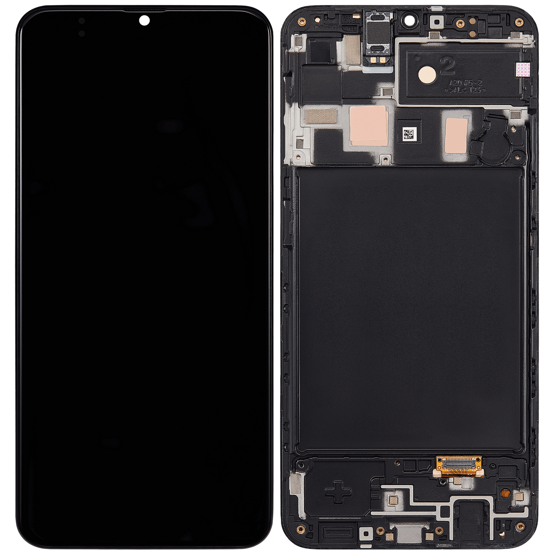 OLED Assembly With Frame Compatible For Samsung Galaxy A20 (A205 / 2019) (F Version) (Refurbished) (All Colors)