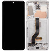 OLED Assembly With Frame Compatible For Samsung Galaxy S20 Plus 5G Replacement  (Refurbished) (Cloud White)