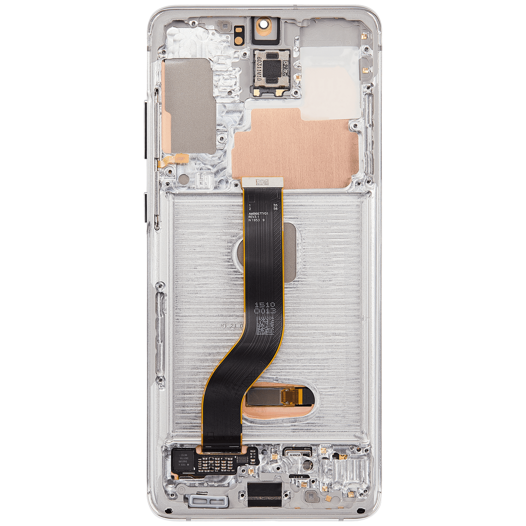 OLED Assembly With Frame Compatible For Samsung Galaxy S20 Plus 5G Replacement  (Refurbished) (Cloud White)