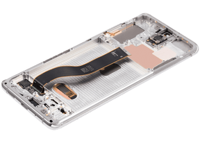 OLED Assembly With Frame Compatible For Samsung Galaxy S20 Plus 5G Replacement  (Refurbished) (Cloud White)
