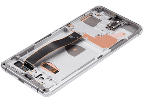 OLED Assembly With Frame Compatible For Samsung Galaxy S20 Ultra 5G Replacement(Refurbished) (Cloud White)