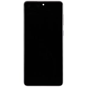 Replacement OLED Assembly With Frame Compatible For Samsung Galaxy A73 (A735 / 2022) (Refurbished) (White)