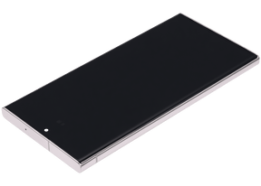OLED Assembly With Frame Compatible For Samsung Galaxy S23 Ultra Replacement (US & International) (Refurbished) (Cream)