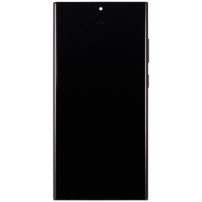 OLED Assembly With Frame Compatible For Samsung Galaxy S23 Ultra Replacement by Macfactory.Store(US & International) (Refurbished) (Graphite / Red)