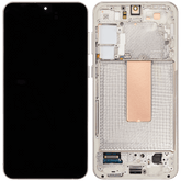 OLED Assembly With Frame Compatible For Samsung Galaxy S23 Plus 5G Replacement  (US & International) (Refurbished) (Cream)