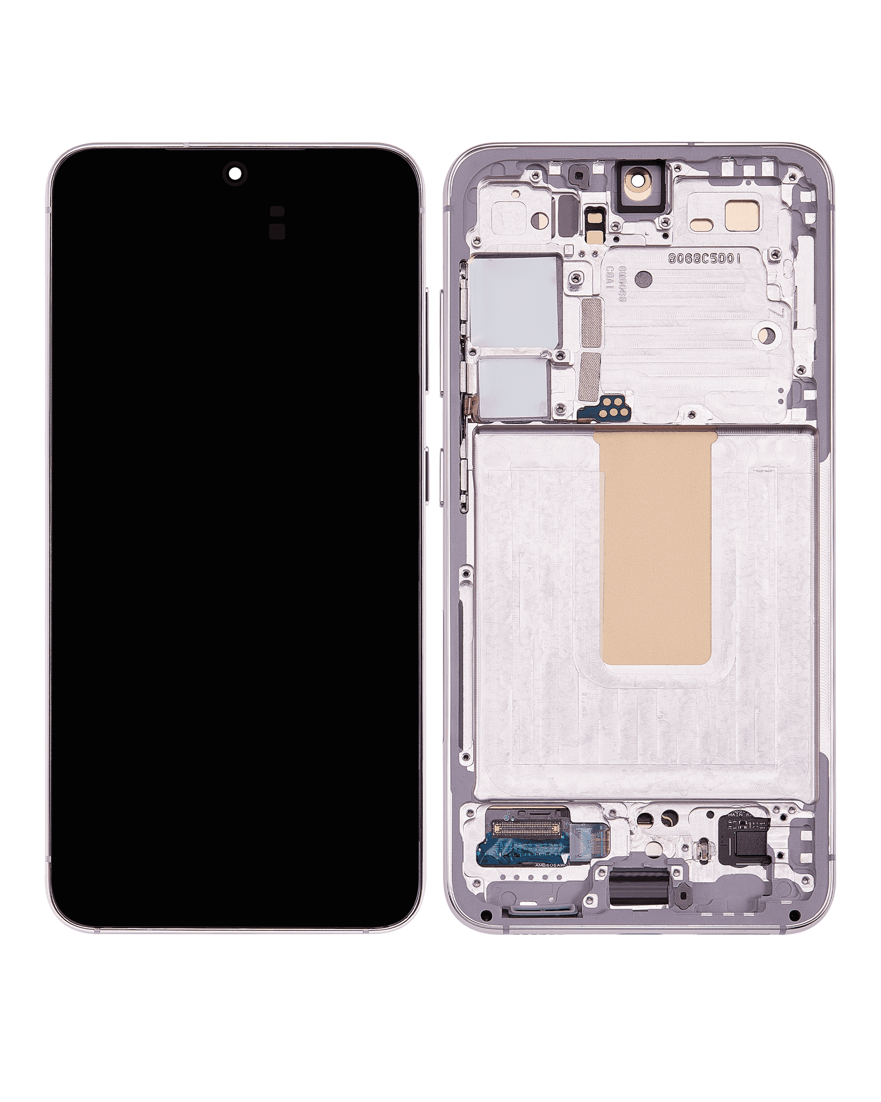 Replacement OLED Assembly With Frame Compatible For Samsung Galaxy S23 5G (US & International) (Refurbished) (Pink / Lavender)