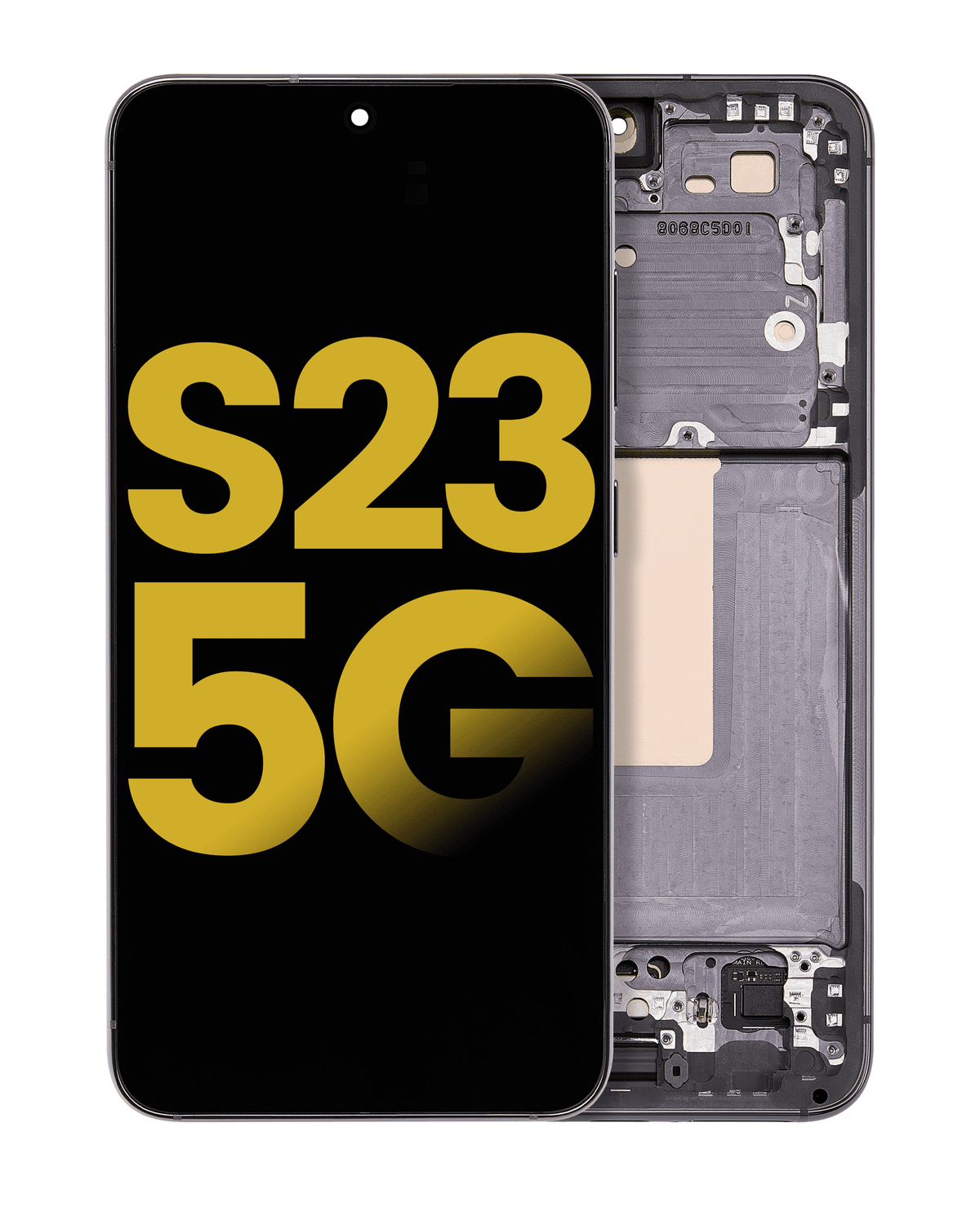 OLED Assembly With Frame Compatible For Samsung Galaxy S23 5G Replacement(US & International) (Refurbished) (Green)