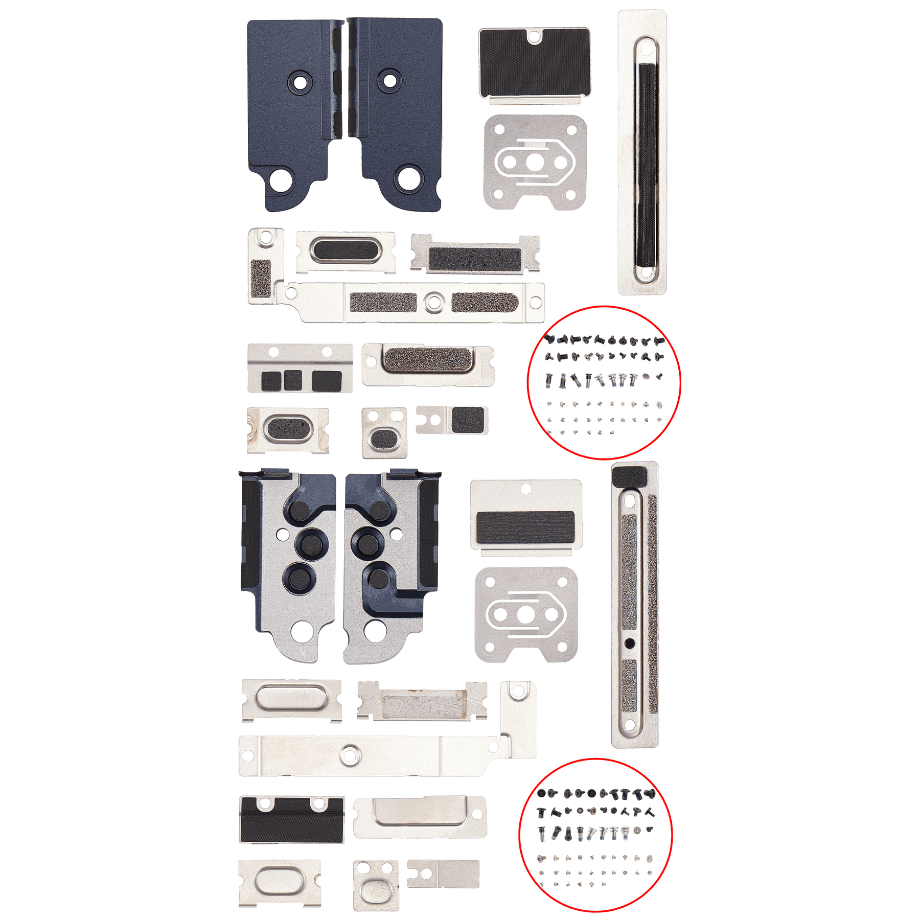 Full Set Small Metal Bracket And Screw Set Compatible For MacBook Air 13" (A2681 / Mid 2022)