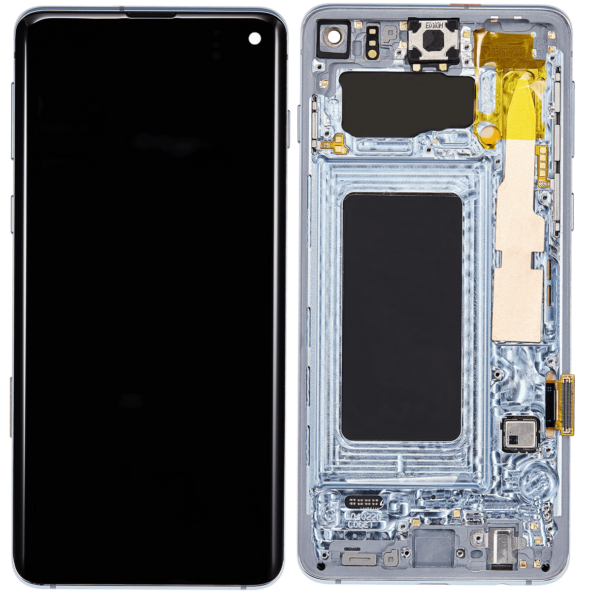 OLED Assembly With Frame Compatible For Samsung Galaxy S10 Replacement  (Refurbished) (Prism Blue)