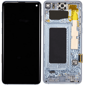 OLED Assembly With Frame Compatible For Samsung Galaxy S10 Replacement  (Refurbished) (Prism Blue)