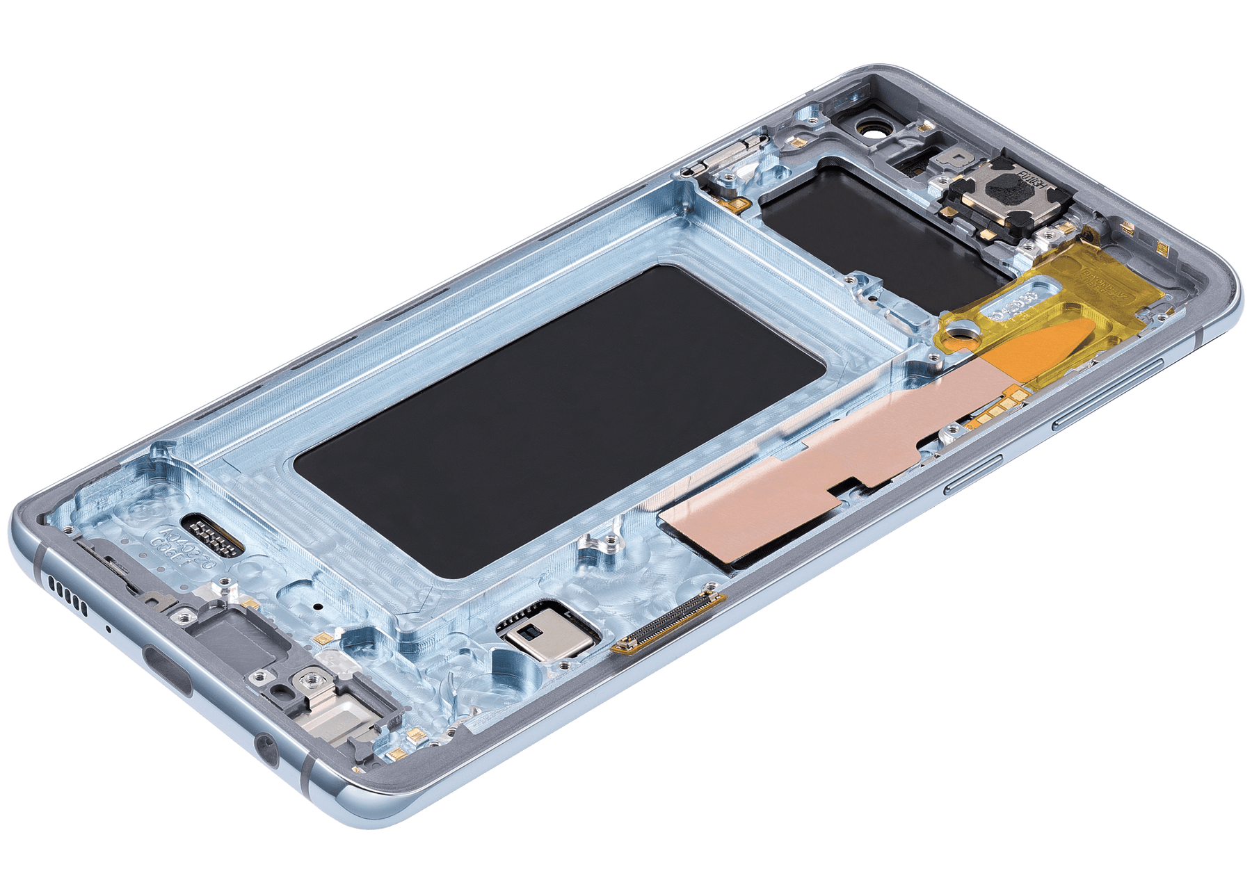 OLED Assembly With Frame Compatible For Samsung Galaxy S10 Replacement  (Refurbished) (Prism Blue)