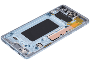 OLED Assembly With Frame Compatible For Samsung Galaxy S10 Replacement  (Refurbished) (Prism Blue)