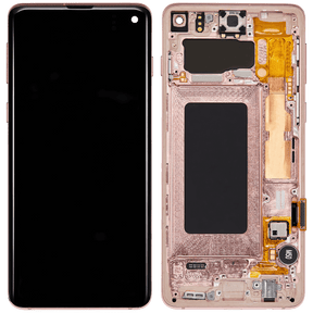 Replacement OLED Assembly With Frame Compatible For Samsung Galaxy S10 (Refurbished) (Flamingo Pink)