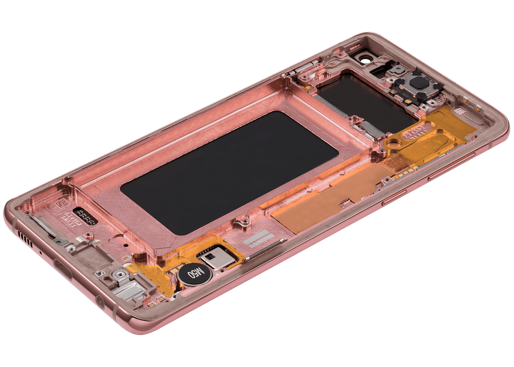 Replacement OLED Assembly With Frame Compatible For Samsung Galaxy S10 (Refurbished) (Flamingo Pink)