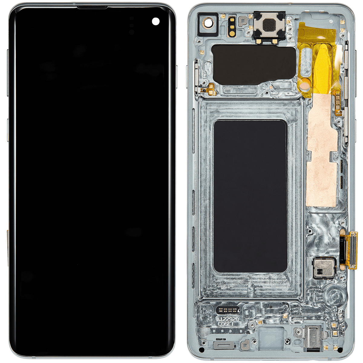 Replacement OLED Assembly With Frame Compatible For Samsung Galaxy S10 (Refurbished) (Prism Green)