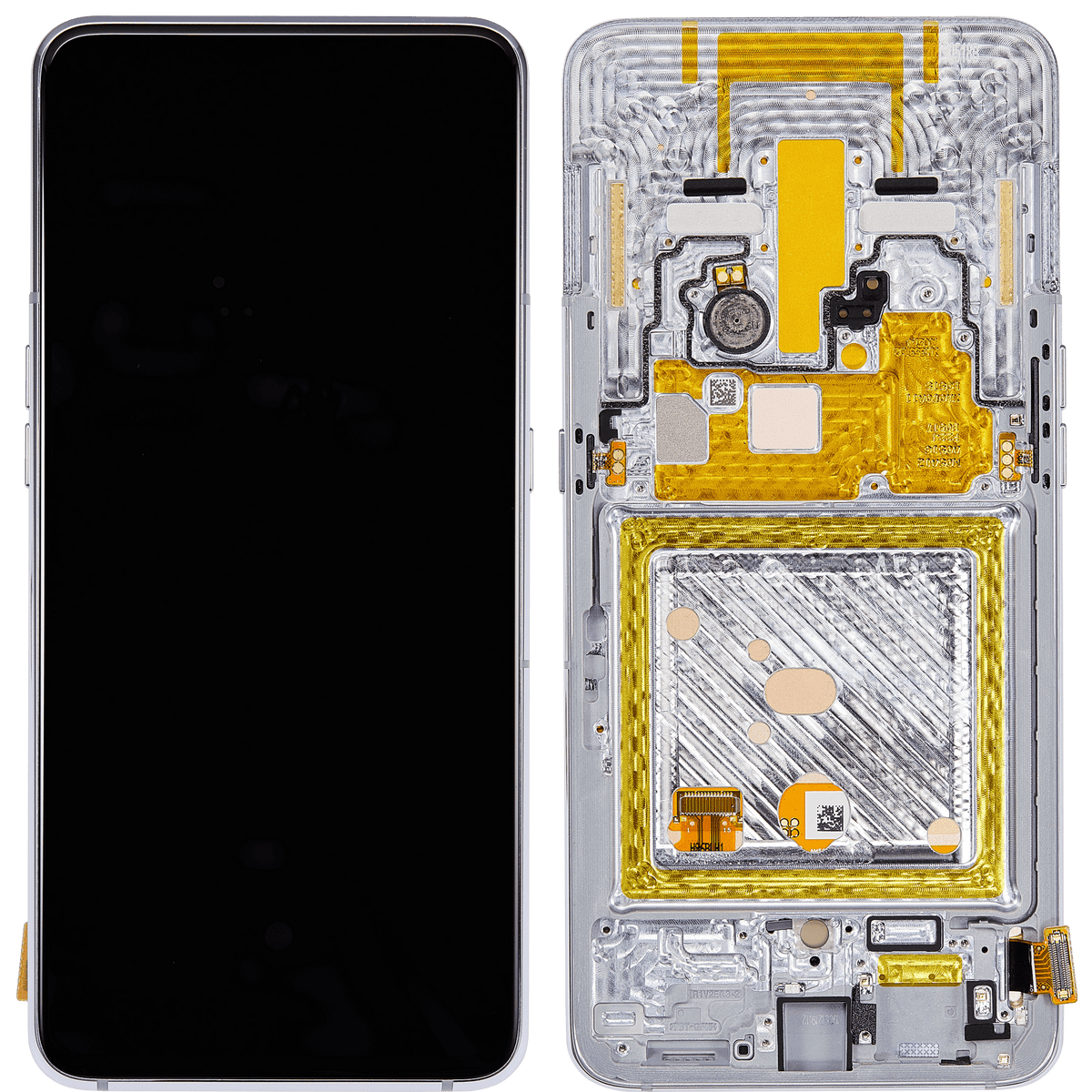 Replacement OLED Assembly With Frame Compatible For Samsung Galaxy A80 (A805 / 2019) (Refurbished) (Ghost White)