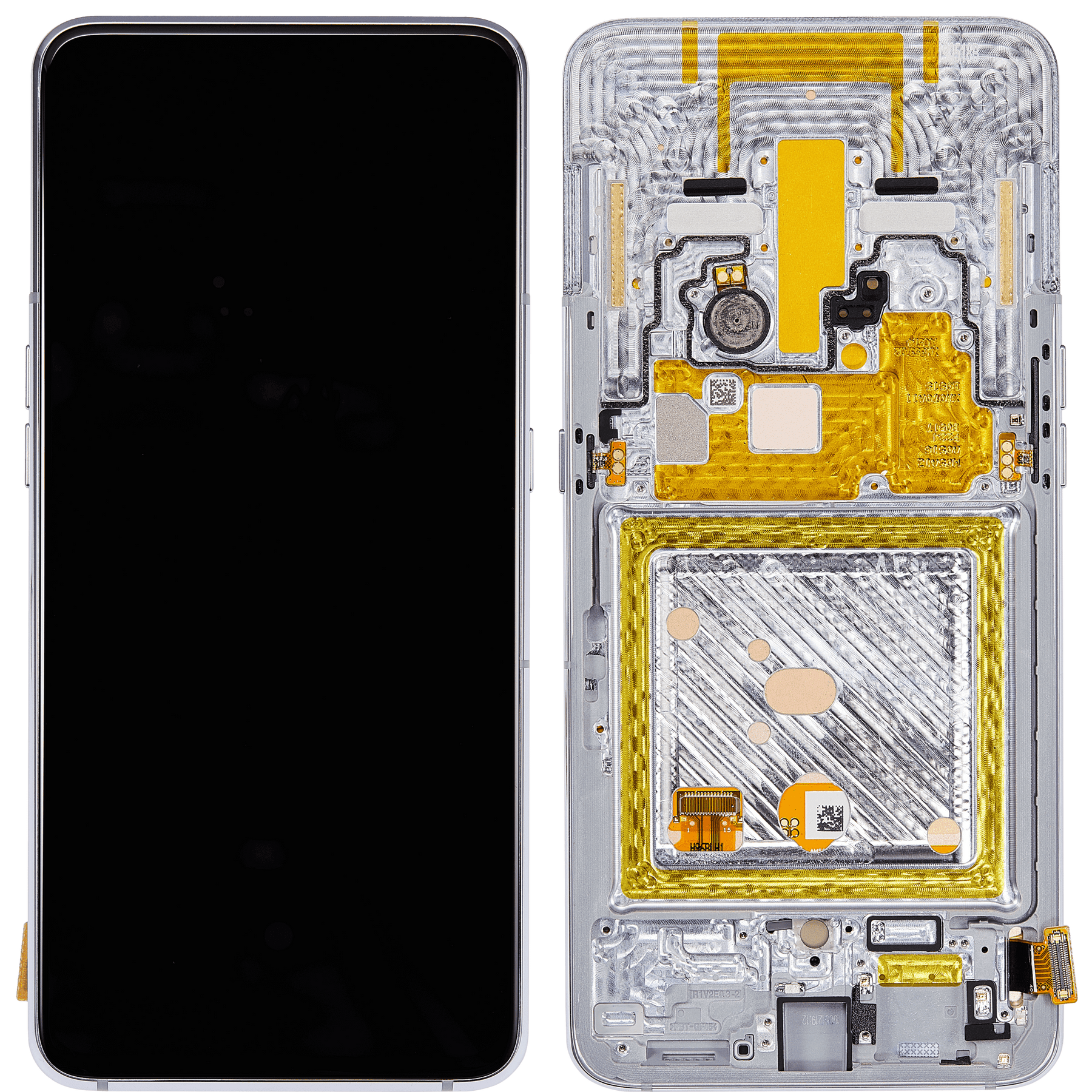 Replacement OLED Assembly With Frame Compatible For Samsung Galaxy A80 (A805 / 2019) (Refurbished) (Ghost White)