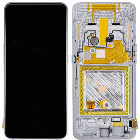 Replacement OLED Assembly With Frame Compatible For Samsung Galaxy A80 (A805 / 2019) (Refurbished) (Ghost White)