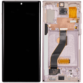 Replacement OLED Assembly With Frame Compatible For Samsung Galaxy Note 10 (Refurbished) (Aura Glow / Silver)