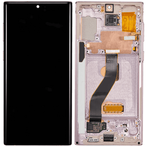 Replacement OLED Assembly With Frame Compatible For Samsung Galaxy Note 10 (Refurbished) (Aura Glow / Silver)