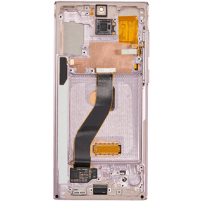 Replacement OLED Assembly With Frame Compatible For Samsung Galaxy Note 10 (Refurbished) (Aura Glow / Silver)