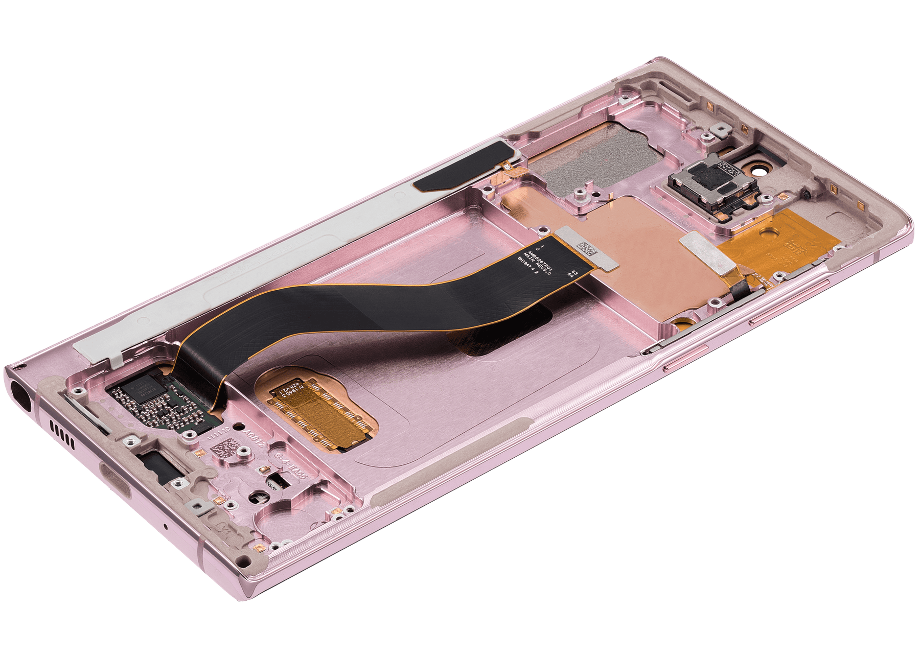 Replacement OLED Assembly With Frame Compatible For Samsung Galaxy Note 10 (Refurbished) (Aura Glow / Silver)