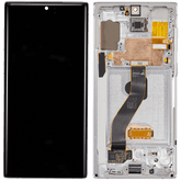 Replacement OLED Assembly With Frame Compatible For Samsung Galaxy Note 10 (Refurbished) (Aura White)