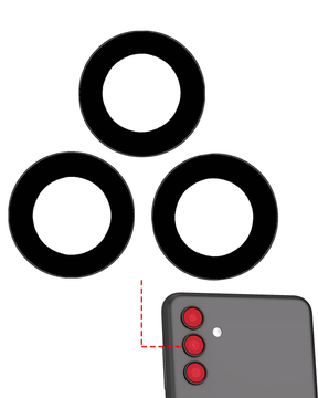 Back Camera Lens (Glass Only) With Adhesive Compatible For Samsung Galaxy M14 (M146 / 2023)