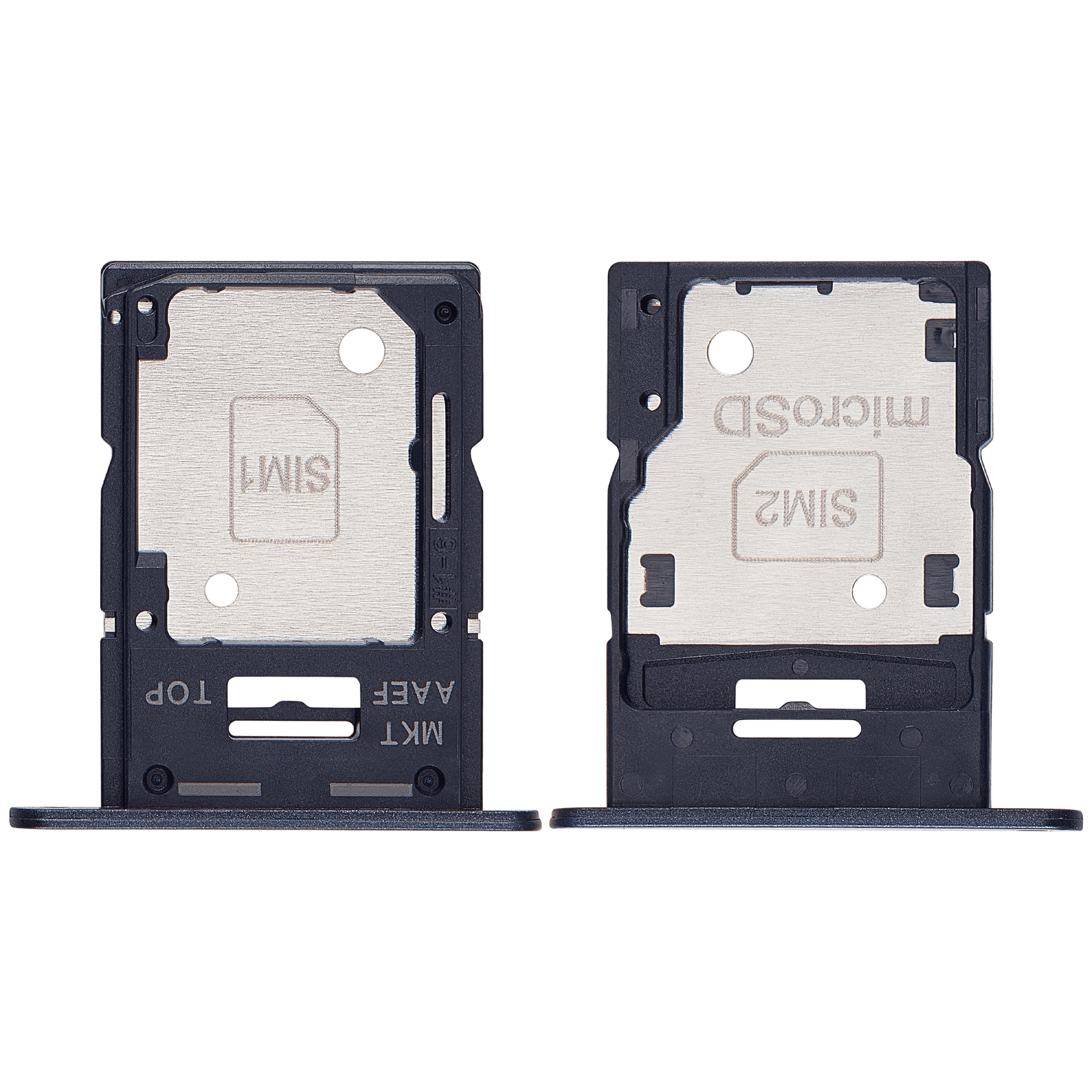 Dual Sim Card Tray Compatible For Samsung Galaxy A15 5G (A156 / 2023) (Brave Black)