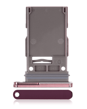 Single Sim Card Tray Compatible For Samsung Galaxy Z Fold 4 Replacement (F936) (Burgundy)