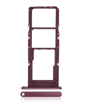 Dual Sim Card Tray Compatible For Samsung Galaxy A14 5G (A146F / 2023) (Dark Red)