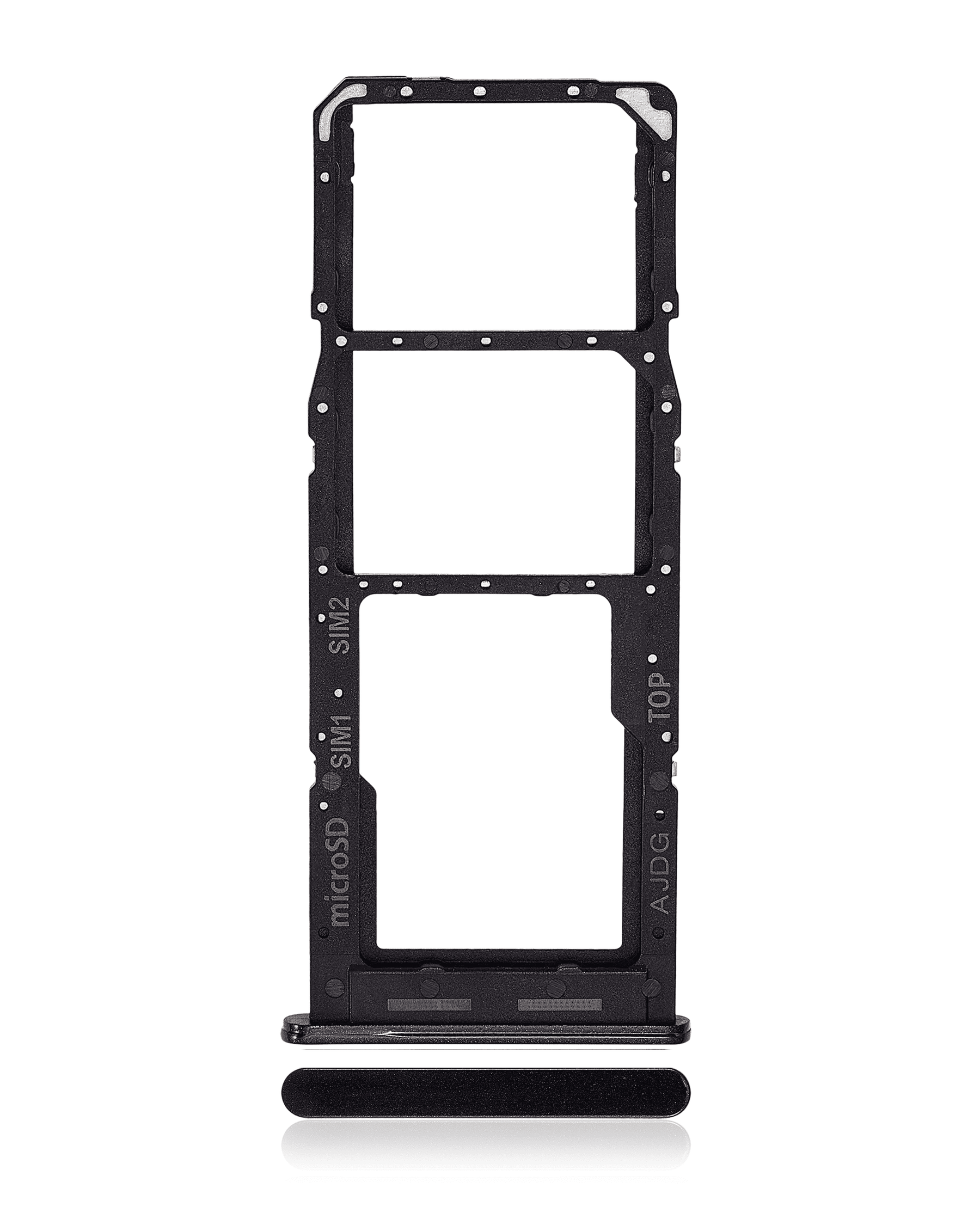 Dual Sim Card Tray Compatible For Samsung Galaxy A04S (A047 / 2022) (Black)