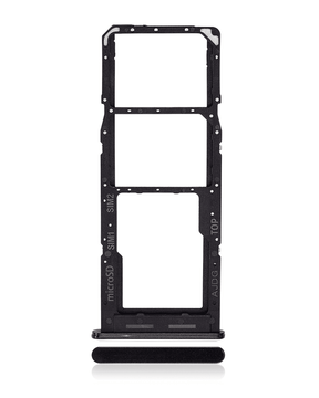 Dual Sim Card Tray Compatible For Samsung Galaxy A04S (A047 / 2022) (Black)