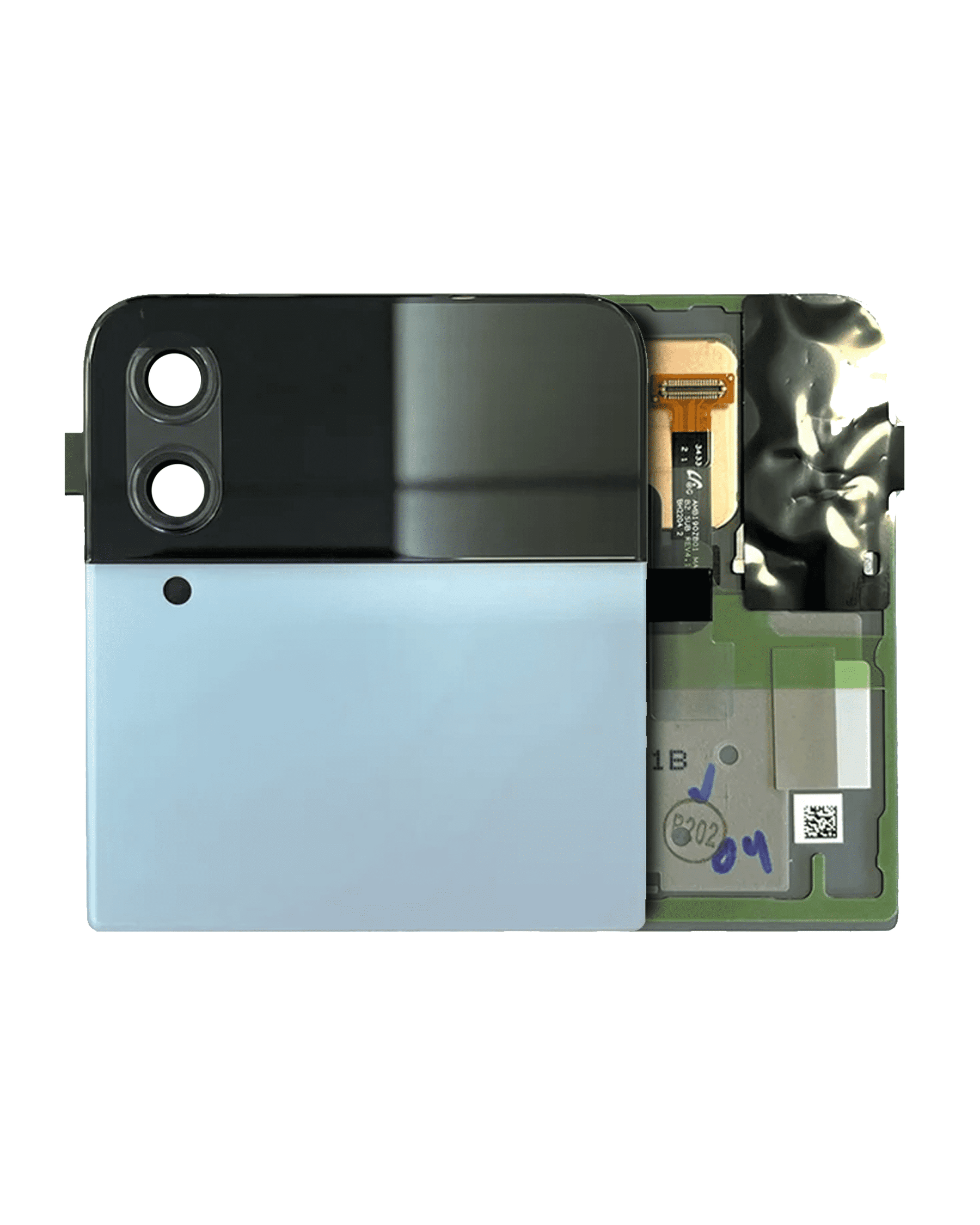 Outer OLED Assembly Compatible For Samsung Galaxy Z Flip 4 5G Replacement  (US & International) (Refurbished) (Blue)