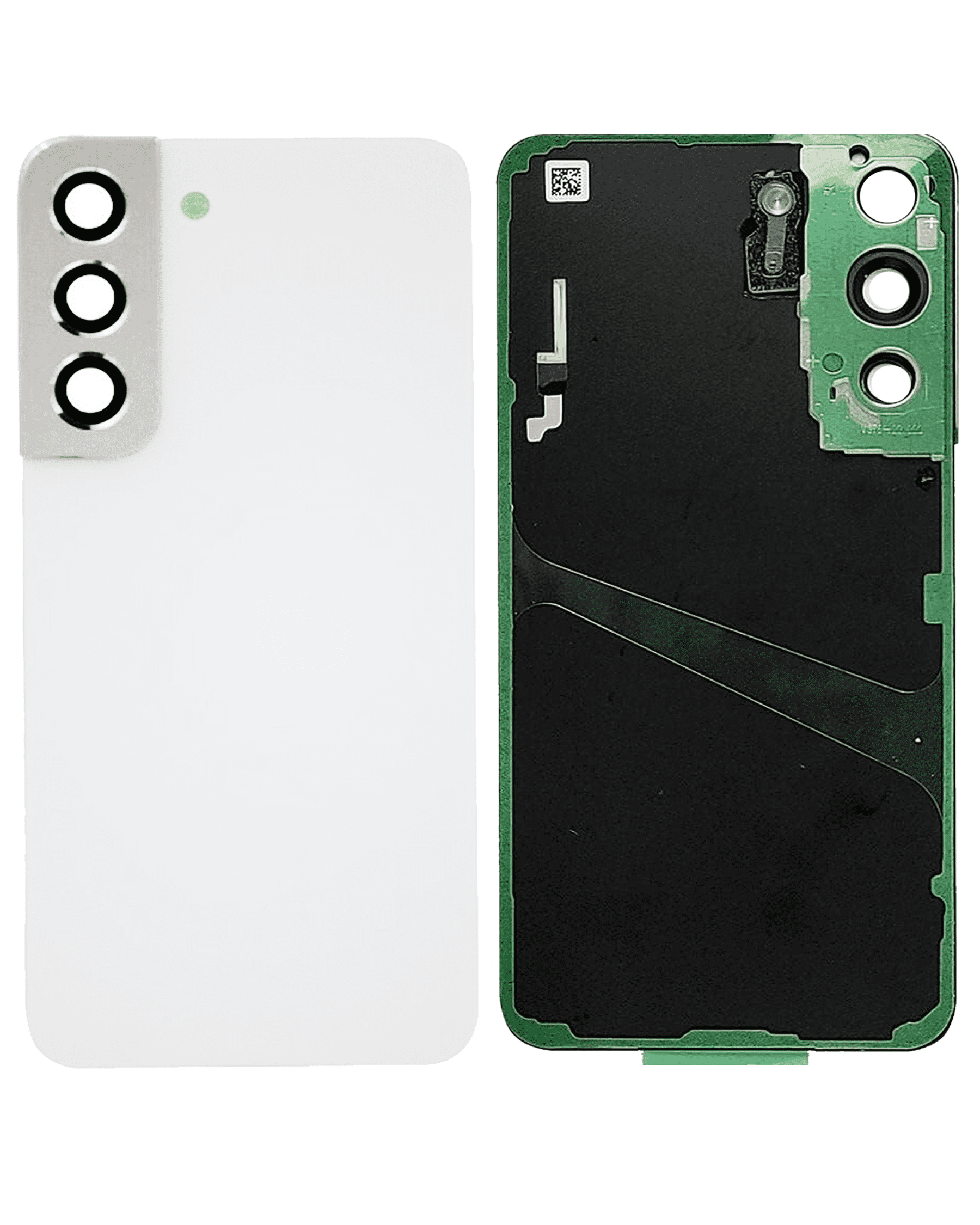 Back Cover Glass With Camera Lens Compatible Samsung Galaxy S22 5G Replacement (Service Pack) (White)