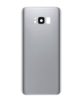 Back Cover Glass With Camera Lens Replacement Compatible For Samsung Galaxy S8 (Service Pack) (Arctic Silver)