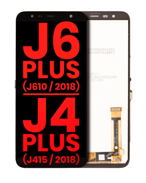 LCD Assembly Without Frame Compatible For Samsung Galaxy J6 Plus (J610 / 2018) / J4 Plus (J415 / 2018) (Aftermarket Plus) (Black)